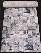 Однотонный ковровая Дорожка RICHI 8673 GRAY-BLUE